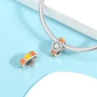 Abalorio de Plata de Ley 925 auténtica, colgante de estrella, Luna y sol brillante, compatible con Pulseras originales, collar DIY para mujer, regalo de joyería - details 7