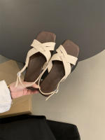 Sandalias romanas de talla grande para mujer, verano al aire libre, nuevo estilo francés, impresionantes sandalias planas de playa retro de hadas - details 12