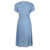 Summer floral print women boho short sleeve v neck split elegant a line party beach dress - details 20