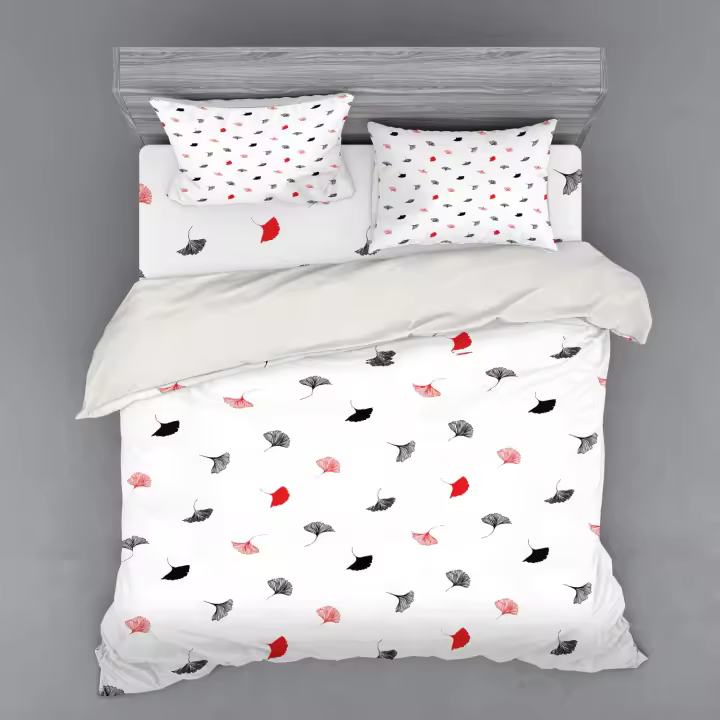 Juego de Cubierta de Edredón de Hoja de Ginkgo Edredón Ligero de Poliéster para Niños y Adolescentes Decoración de Dormitorio de Alta Calidad - 1