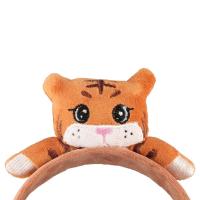 Muñeco de peluche, cuerda para el cabello de felpa, lazos elásticos para el cabello, bandas para el cabello para lavar la cara, cuerdas para el cabello de tigre de estilo coreano, diademas de tigre - details 9