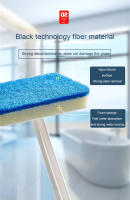 Cepillo de limpieza de esponja de azulejo, mango largo extraíble, multifuncional, para pared de baño y bañera - details 4