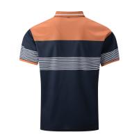 Nueva camisa POLO informal para hombre, botón con cuello en V, camiseta versátil a rayas de negocios, top - details 9
