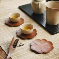 Posavasos de madera duradera con diseño de pétalos 3D resistente al calor - details 0