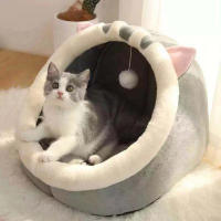 Cama de Mascotas Suave y Lavable Rompea la Cama de Gato con Almohada Corrugada Ideal para Descansar - details 6