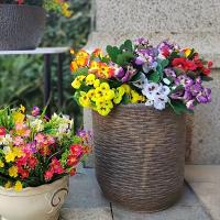 Flores Artificiales Vibrantes 6 Manojas de Colores Mixtos para Decoración del Hogar, Bodas, Fiestas en el Jardín, Día de la Madre y Más Decoraciones Florales Sin Contenedor - details 4