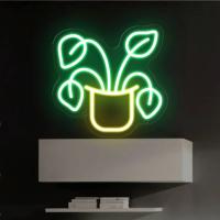 Letrero de neón LED con forma de florero para decoración de habitación, dormitorio, lámpara de noche de pared, luces de decoración para el hogar, luz de regalo alimentada por USB para niñas y niños, luces de corazón - details 1