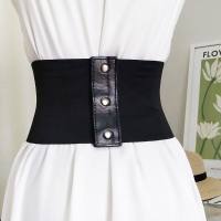 BETTERFORM Corset de Cuero PU para Mujeres Cinturón de Cintura Ancho con Hebilla Elástica - details 5