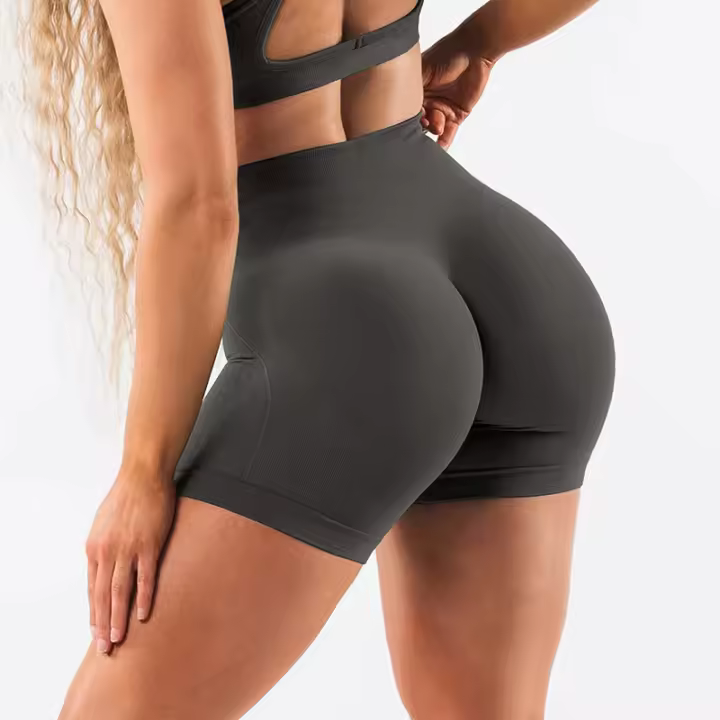 Pantalones Cortos de Manga Para Mujer Diseño Amplificado de Cintura, Suavidad en Mallas de Entrenamiento, Trajes de Fitness, Pantalones Cortos de Yoga, Ropa de Gimnasio, Pantalones Cortos para Motoristas - 1