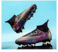 Botas de fútbol profesionales para hombre, zapatos de fútbol de Punta larga, zapatos de tobillo alto para exteriores, zapatos de entrenamiento para niños - details 35