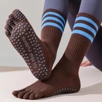 Calcetines de Yoga con cinco dedos divididos para mujer, medias profesionales de Pilates, de algodón, antideslizantes, de tubo medio, para interiores, baile, Fitness y deportes - details 29