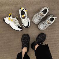 Zapatos deportivos de primavera para mujer, Zapatillas con tacón de cuña, ligeras, informales y transpirables, con aumento de altura - details 1