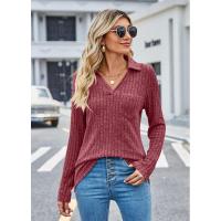 Polo de moda para mujer, camiseta informal de manga larga para primavera y otoño, elegante para mujeres jóvenes - details 7