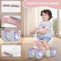Bicicleta sin pedales para niños a partir de 1 año de equilibrio, juguetes para bebés de 1 año, bicicleta para bebés con 4 ruedas para bebés de 10 a 24 meses, primera bicicleta para niños y niñas como regalo - details 12