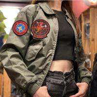 TOP GUN CWU-45P parche bordado estilo militar chaqueta Bomber piloto vuelo abrigo de invierno - details 3