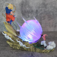 Figura de acción de Buu vs Goku, Super Saiyan, Genki Bomb, estatua de Pvc, modelo de colección, juguetes, regalo - details 1
