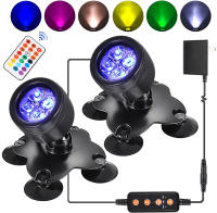 Luces de Punto Coloridas Solar Linternas Impermeables para Acuario RGB - details 0