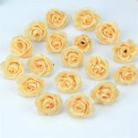 Mini cabezas de rosas artificiales de seda para decoración del hogar, accesorios artesanales de flores falsas, 10/50/100 piezas, 2,5 cm - details 3