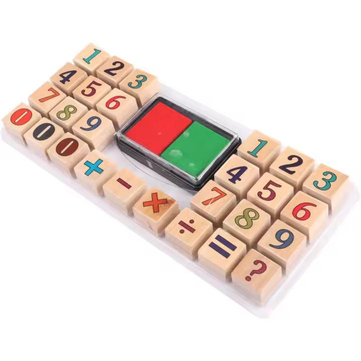 Juego de Estampadores de Juguete Educativo Temprano Set de Estampadores de Números para Niños - 1