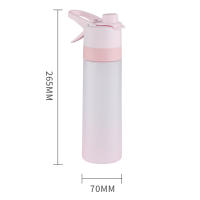Botella de agua deportiva con pulverizador, sin BPA, a prueba de fugas, 2 en 1, con dibujo para niños y adultos - details 4