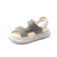 Nuevas sandalias de diamantes de imitación para niñas de alta calidad con zapatos planos, modernos e informales de verano para niños, precio bajo 2024 - details 5