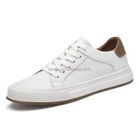 Nuevos zapatos deportivos blancos planos clásicos informales de cuero de alta calidad cómodos de alta gama para mujer, marca italiana de moda, producto en oferta - details 0