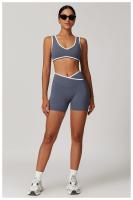 Sujetador deportivo con correa ancha para el hombro, sujetador de Yoga de una pieza resistente a los golpes, Top de Fitness al aire libre para mujer - details 12
