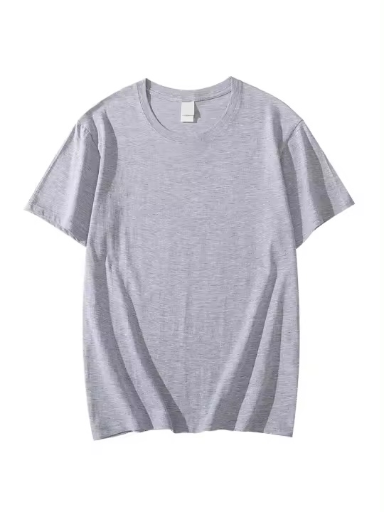 Camiseta de Algodón Cremallera Blanca Camiseta Suelta para Hombres/Mujeres Manga Corta 8 Colores - 1