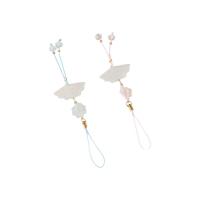 Colgante de teléfono de estilo chino, trébol de cuatro hojas, cadena Retro para teléfono móvil, cordón con cuentas, correa para teléfono móvil, decoración para teléfono - details 17