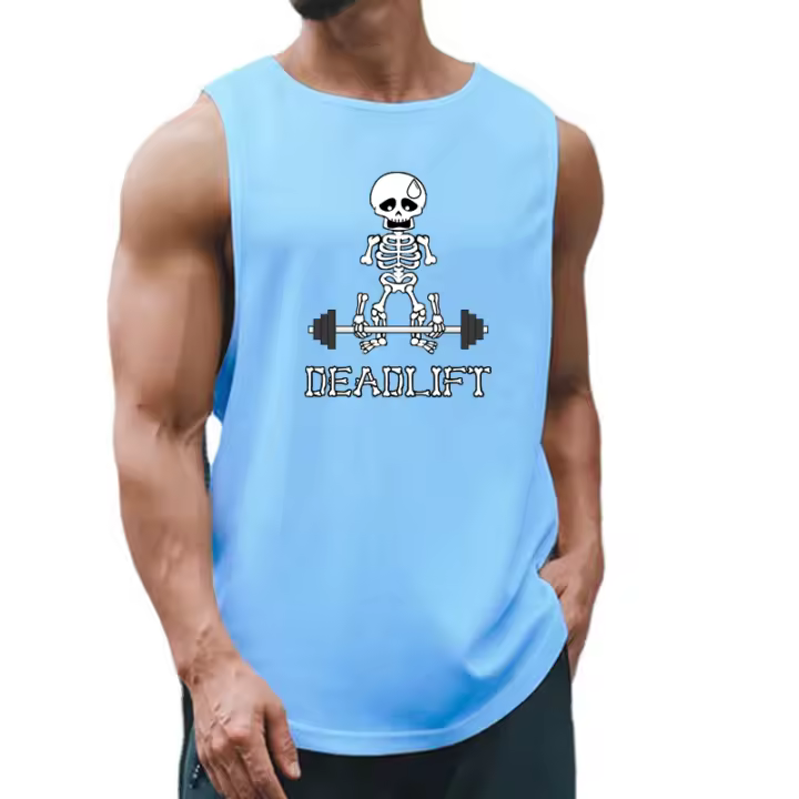 Muscleguys-Chaleco de secado rápido para hombre, camiseta ligera de malla transpirable para entrenamiento y Fitness - 1