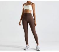 Conjunto de Yoga para Mujer Ropa Deportiva de Entrenamiento de Malla Transpirable Secado Rápido 2 Piezas Chaleco y Shorts para Correr y Modelar Espalda Material de Nylon - details 19