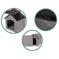 Petsona Caseta Del Perro Perrera Plegable Con Techo Desmontable Casa Del Perro Cama Cueva Del Gato Cama - details 2