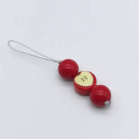Encanto de Teléfono de Cuentas 2025 Colgante de Fruta Roja Grande Llavero para iPhone 15, Airpods, Auriculares Accesorios de Electrónica - details 2