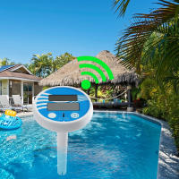 Termómetro Digital flotante para piscina, dispositivo con energía Solar, resistente al agua, con pantalla LCD, para Spa - details 5