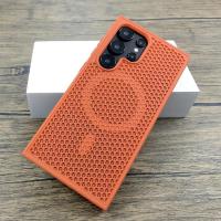 Funda de plástico de lujo para disipación de calor Samsung Galaxy S25 S24 S23 S22 Ultra Plus S 24 23 22 S24Ultra para cubierta de carga Magsafe - details 14