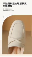 Zapatillas casuales de mujer de 3 cm, geniales zapatillas de tacón plano con zapatos individuales de cuero genuino. - details 4