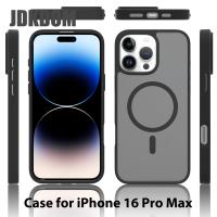 JDKDOM-funda de teléfono con carga inalámbrica magnética para iPhone 16 Pro Max, funda protectora de armadura a prueba de golpes para iPhone 16 Plus 16E - details 0