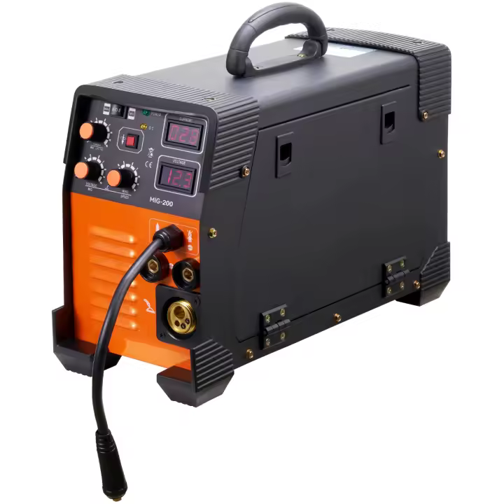 SucceBuy Soldadora MIG 200 Amp 3 en 1, Soldadora de Arco MIG TIG, Pantalla Digital, Inversor IGBT DC, 220 V, Rojo - 1