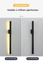Lámpara LED de pared larga, moderna y sencilla para sala de estar, comedor, pasillo, decoración de pared, lámpara de mesita de noche para dormitorio - details 1