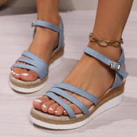 Sandalias de tacón de cuña de verano para mujer - details 2