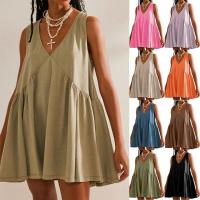 Vestido Casual Plisado con Bolsillo de Chaleco, Ropa de Mujer 2025 - details 0