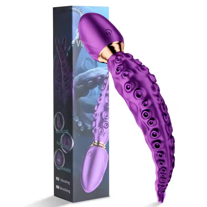 Vibrador de Pulpo de Silicona 8.6" Monstruo Vibrante para Estimulación Anal-Vaginal-Pectoral - 1