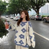 2024 ins nueva moda mujer suéteres invierno mujeres suéteres de flores sobre tamaño mujeres pullover suéteres - details 40