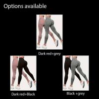 Leggings de yoga de cadera de 2 piezas para mujer, pantalones de elevación HP transpirables de cintura alta para hacer ejercicio - details 4