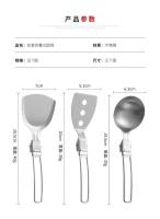 Utensilios de cocina portátiles para picnic de acero inoxidable 304, sartenes, ollas, villas plegables para acampar al aire libre - details 7