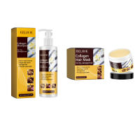 Mascarilla de colágeno y queratina para el cabello, crema hidratante para Control de aceite, suave y liso, reparación dañada, revitaliza la crema correctora de proteínas - details 3