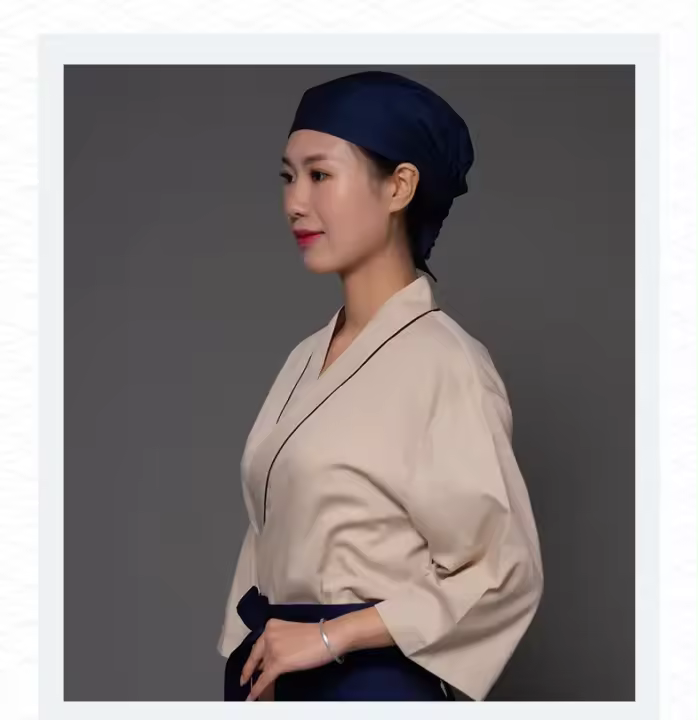 Chef de restaurante japonés con mangas medias, ropa de trabajo, cocina de Sushi, camarero de cocina Izakaya, logotipo personalizado - 1