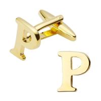 Gemelos de latón pulido a mano para hombre, joyería de alta calidad, chapado en oro, A-Z, 26 letras, moderno, nuevo - details 16