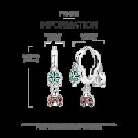 Pendientes de plata brillantes en forma de U Laza Aro para mujer, adecuados para regalos de fiesta de compromiso de aniversario, 2025 - details 6