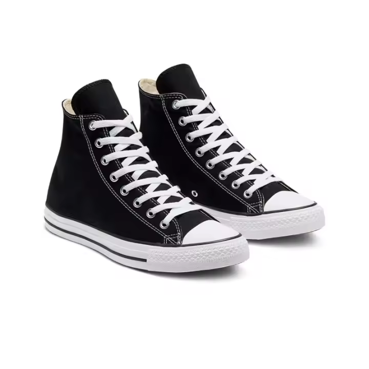 Zapatilla All Hi Negra Estrella. - 1